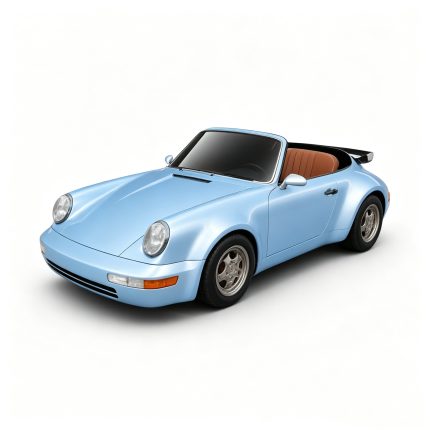 Classic 964-style convertible electric drift sports car